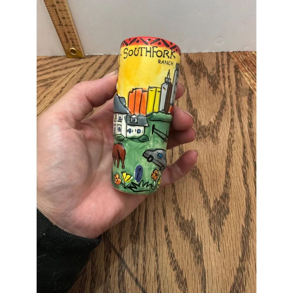 Western Unisex Southfork Ranch Shot Glass 4 Inch Multicolor‎